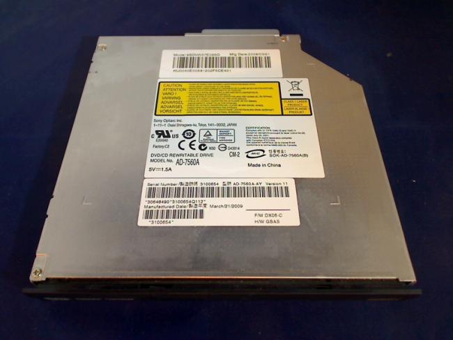 DVD Brenner IDE AD-7560A mit Blende & Halterung Acer TravelMate 7520