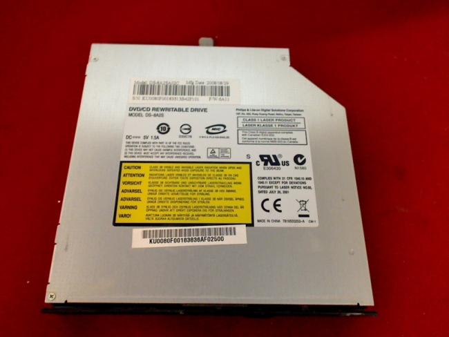 DVD Brenner DS-8A2S SATA mit Blende & Halterung Acer 6530G-704G32Mn