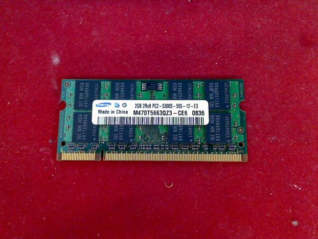 2GB DDR2 PC2-5300S Samsung SODIMM Ram Arbeitsspeicher TOSHIBA A200-1QZ