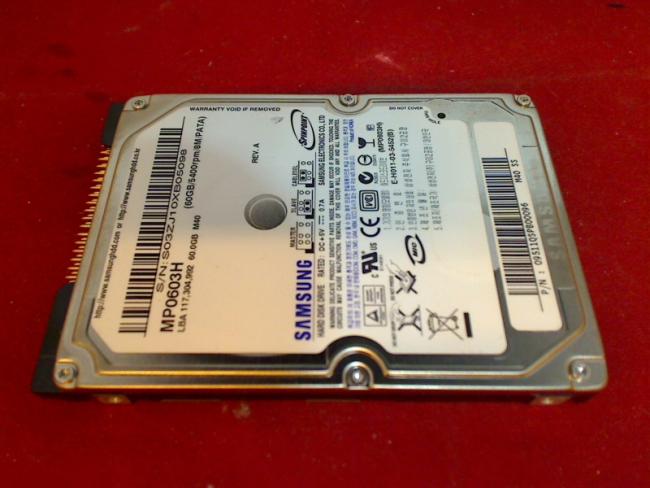 60GB Samsung MP0603H IDE 2.5\" HDD Festplatte Fujitsu Amilo A7640
