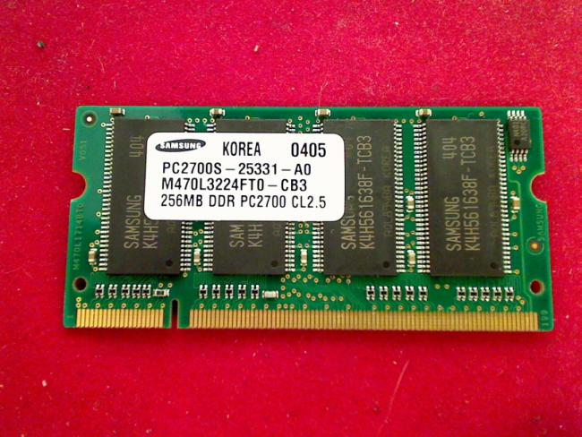 256MD DDR PC2700 Samsung SODIMM Ram Arbeitsspeicher Toshiba SA40-141