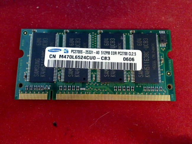 512MB DDR PC2700S Samsung SODIMM Ram Arbeitsspeicher HP Compaq Evo N1050v