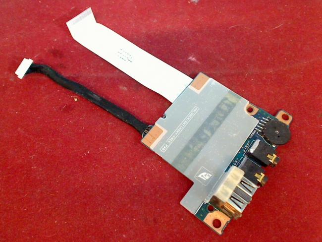 Audio Sound USB 2-Fach Port Board & Kabel Cable Toshiba Tecra M5