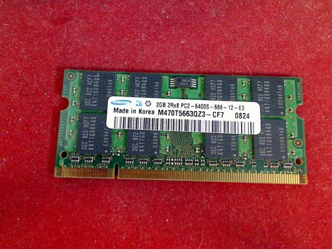 2GB DDR2 PC2-6400S Samsung SODIMM RAM Arbeitsspeicher Toshiba Portege R600-101