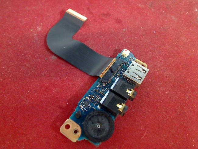 Audio Sound USB Port Buchse Board Platine & Kabel Cable Toshiba Portege R600-101