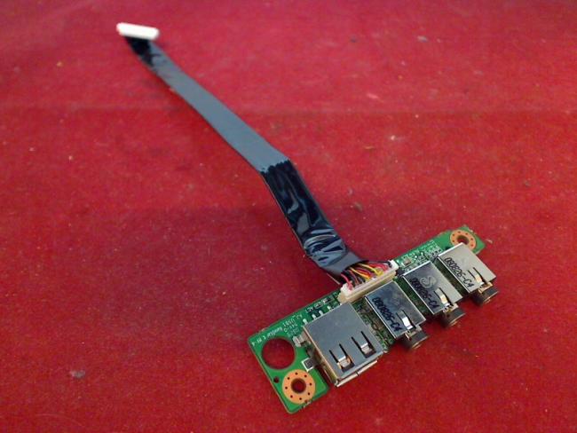 USB Port Audio Sound Board Platine Modul Kabel Cable Clevo Terra Mobile 2300