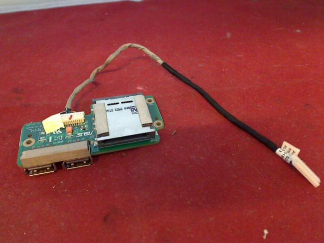 USB 2-Fach Card Reader Kartenleser Board & Kabel Cable Asus K70A (1)