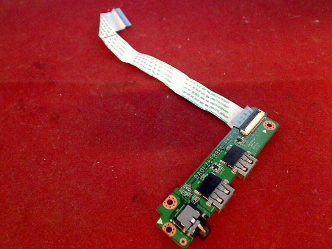 Original USB 2-Fach Port Buchse Audio Board & Kabel Cable Lenovo IdeaPad U410