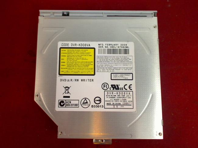DVD Brenner DVR-KD08VA IDE mit Blende & Halterung Sony PCG-5K2M VGN-CR31S