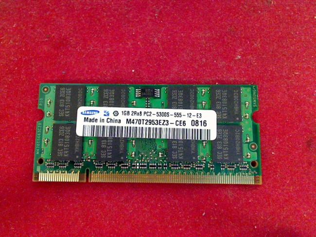 1GB DDR2 PC2-5300S Samsung SODIMM Ram Arbeitsspeicher Toshiba A300D - 167