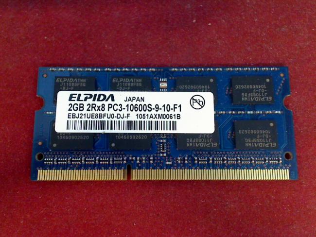 2GB DDR3 PC3-10600S ELPIDA SODIMM Ram Memory Arbeitsspeicher Samsung NP-R540