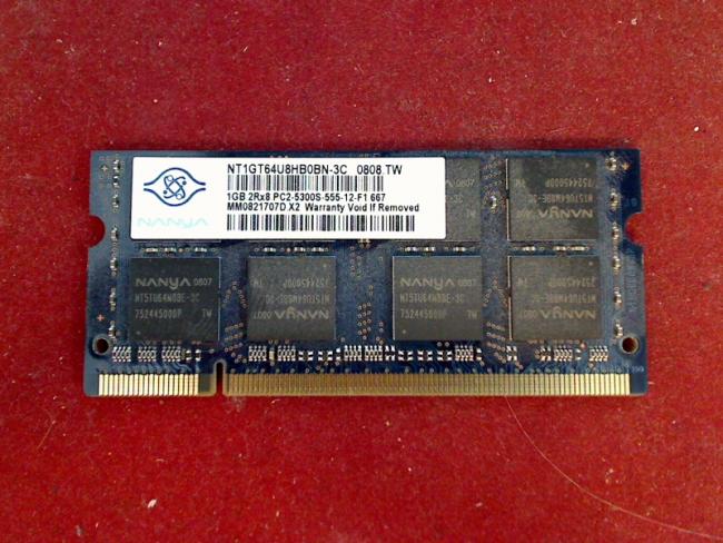 1GB DDR2 PC2-5300S Nanya SODIMM Ram Arbeitsspeicher Memory Asus C90S