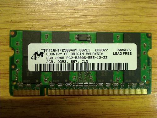 2 GB Ram Arbeitsspeicher DDR2 PC2-5300 Medion MD97000 WIM 2080