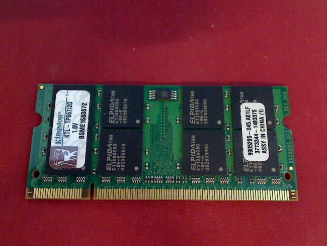 2GB DDR2 Kingston KTL-TP667/2G SODIMM Ram Memory IBM Lenovo T60 1951