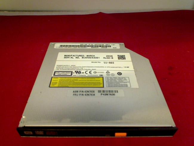DVD Brenner UJ-850 IDE mit Blende & Halterung Lenovo 3000 N200 (2)