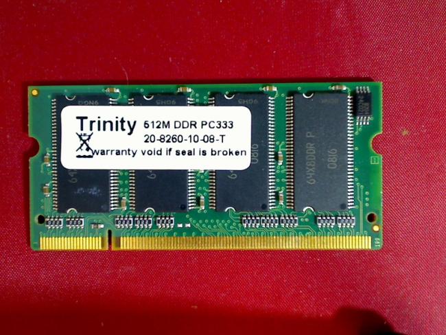 512MB DDR PC333 SODIMM Ram Memory Arbeitsspeicher Gericom Masterpiece 2440 XL