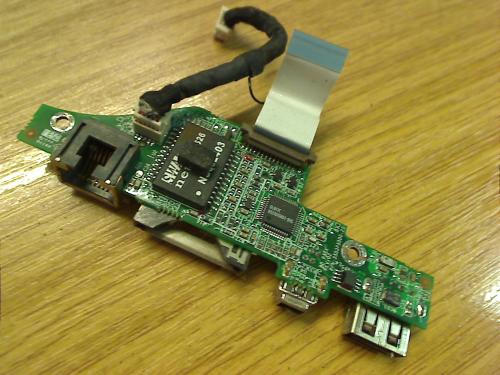 USB Lan SD Board Karte Platine Kabel Fujitsu Siemens Amilo A1667G