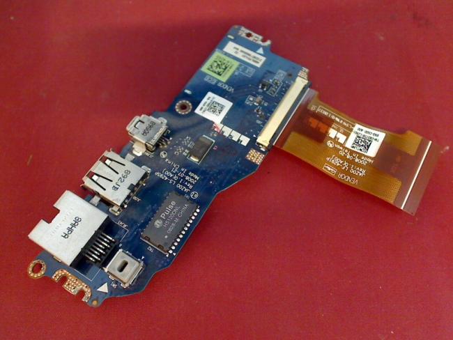 SD Card Reader USB Lan Netzwerk Ethernet Board & Kabel cable Dell Latitude E4200