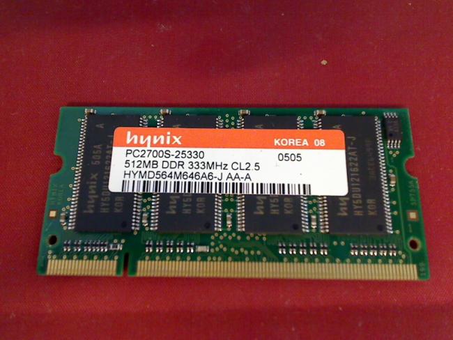 512MB DDR PC2700S 333MHz Hynix RAM Arbeitsspeicher Toshiba Pro L10