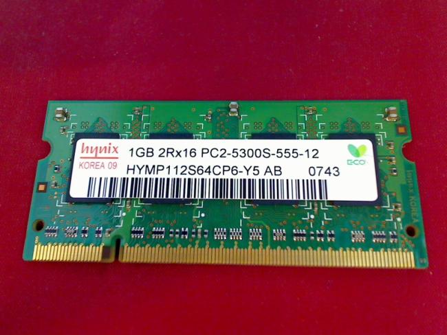 1GB DDR2 PC2-5300S Hynix SODIMM Ram Arbeitsspeicher Acer 7520 - 6A2G16Mi