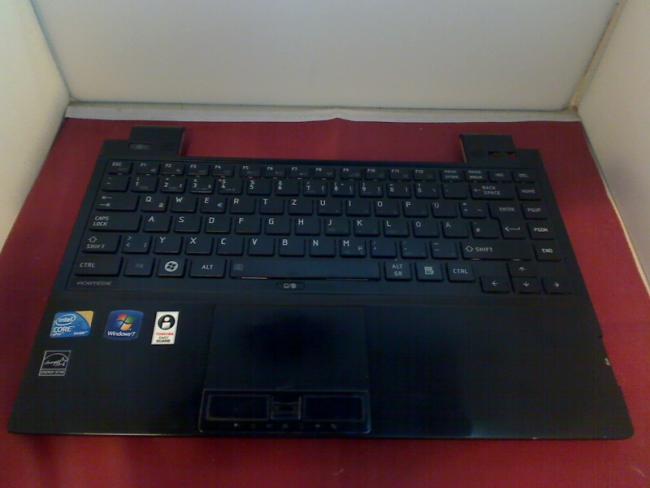 Gehäuse Oberschale mit Touchpad Tastatur Deutsch Toshiba Portege R700-19H