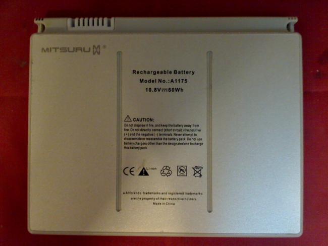 Akku 10.8V 60Wh A1175 Apple MacBook Pro A1226 -2