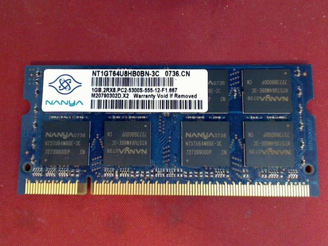1GB DDR2 PC2-5300S NANYA SODIMM Ram Arbeitsspeicher Fujitsu Xi 2528