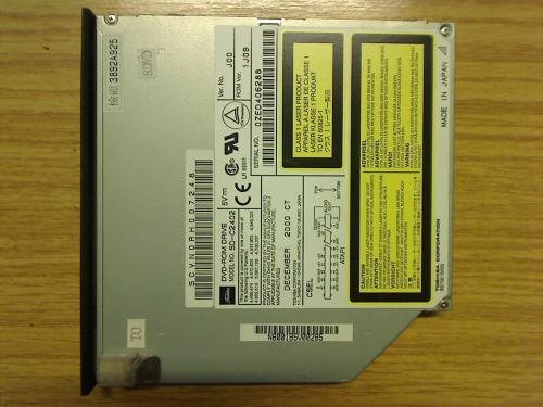 DVD-ROM Toshiba SD-C2402 incl. Blende Clevo 8500V