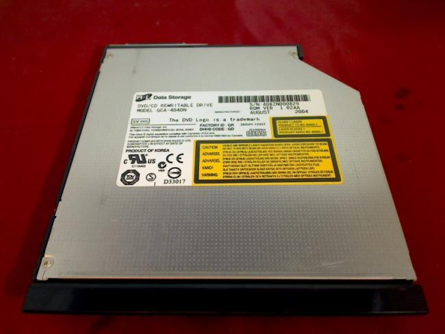 DVD Brenner GCA-4040N mit Blende & Einbaurahmen Fujitsu Amilo D1840 D1845