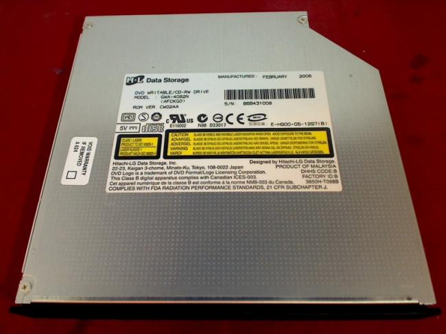 DVD Writable/CD-Rw Drive GWA-4082N mit Blende & Halterung Fujitsu A1650G MS2174