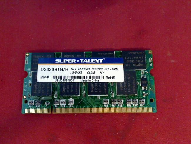 1GB DDR 333 PC2700 SOSIMM CL.2.5 Ram Arbeitsspeicher Fujitsu A1650G MS2174