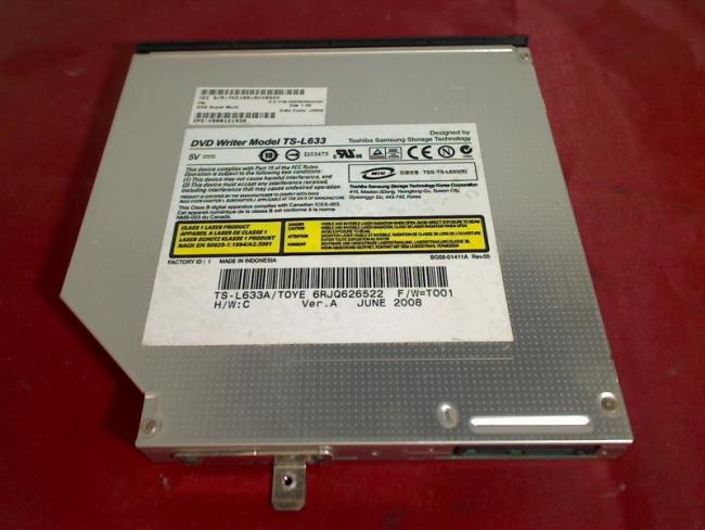 DVD Brenner SATA TS-L633 mit Blende & Halterung Toshiba L350D-11A