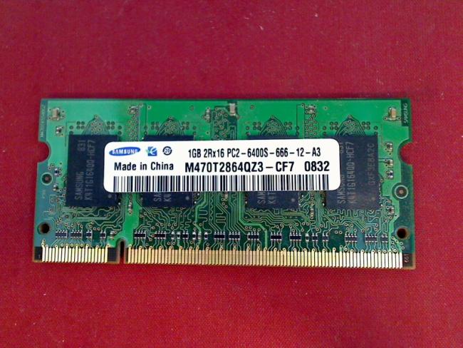 1GB DDR2 Samsung PC2-6400S SODIMM Ram Arbeitsspeicher Samsung NP-R510H