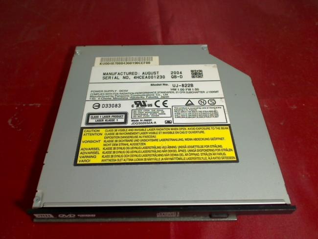 DVD Brenner UJ-822B IDE mit Blende & Halterung Acer Travelmate 3200 ZA1