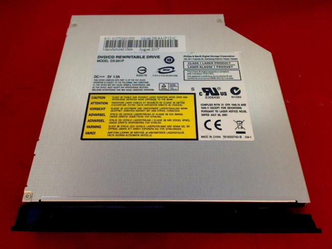 DVD Brenner DS-8A1P IDE mit Blende & Halterung Terra Mobile 2103 M66SE