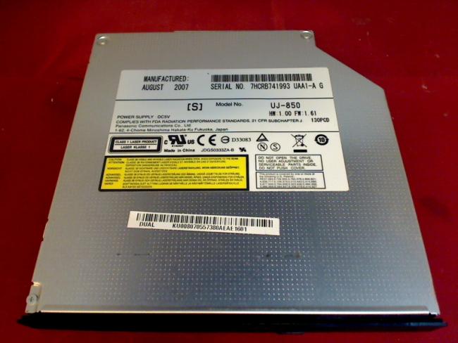 DVD Brenner UJ-850 IDE Mit Blende & Halterung Acer Aspire 5715Z (1)