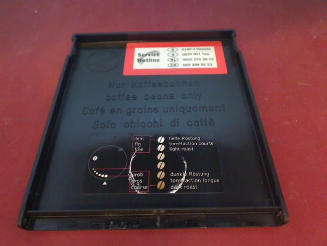 Kaffee Bohnen Deckel Abdeckung Blende Jura Impressa S70 Typ 640