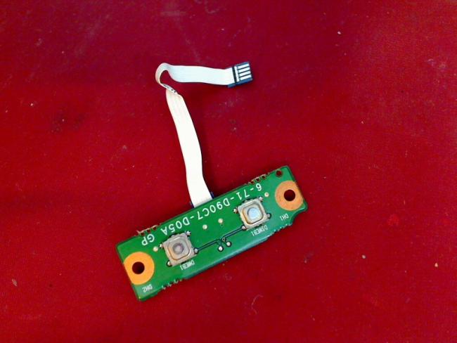 G1 G2 Switch Schalter Tasten Knopf Board & Kabel Cable Clevo D9C D901C