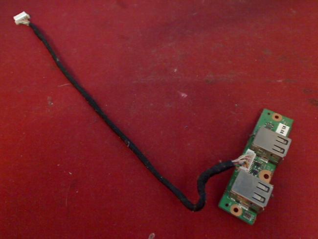 USB Port Buchse 4-Fach & Kabel Cable Clevo D9C D901C
