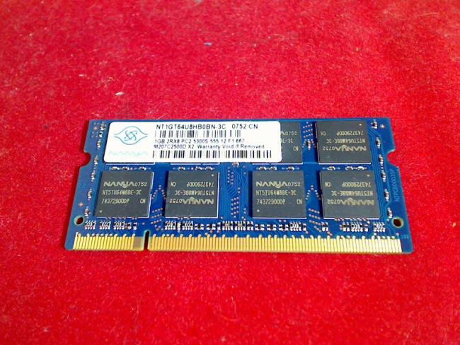 1GB DDR2 PC2-5300S NANYA SODIMM RAM Arbeitsspeicher Acer Aspire 2920Z