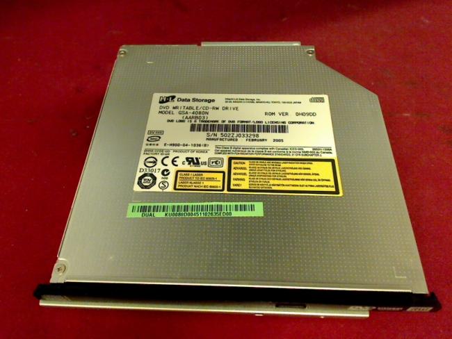 DVD Brenner GSA-4080N IDE mit Blende & Halterung Acer Aspire 1800