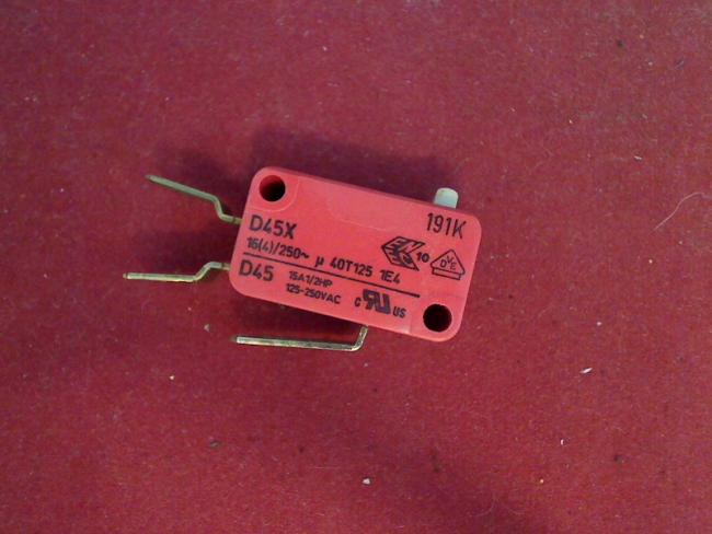 Switch Schalter Sensor D45X Impressa E65 Typ 628 E1
