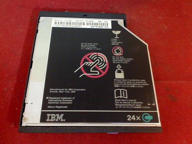 DVD ROM & Blende, Einbaurahmen ULTRABASE 10L2149 IBM ThinkPad 570E 2644