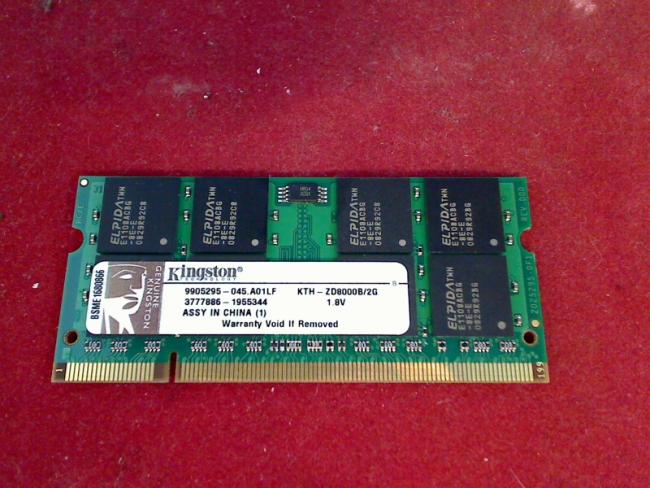 2GB DDR2 Kingston KTH-ZD8000B/2G SODIMM Ram Arbeitsspeicher HP Compaq TC4400 (1)