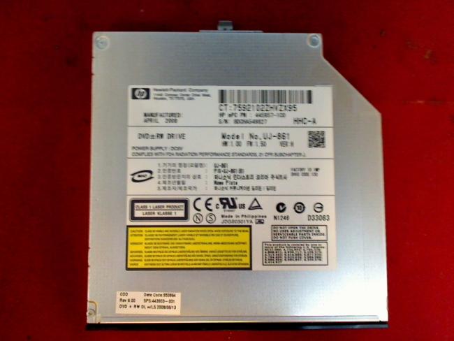DVD Brenner 443903-001 mit Blende & Halterung HP Compaq 6710b (2)