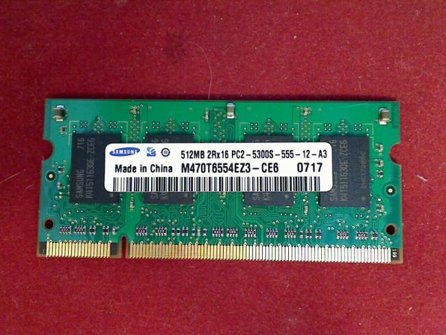 512MB DDR2 PC2-5300S Samsung SODIMM Ram Arbeitsspeicher Sony PCG-7Y1M VGN-N31M
