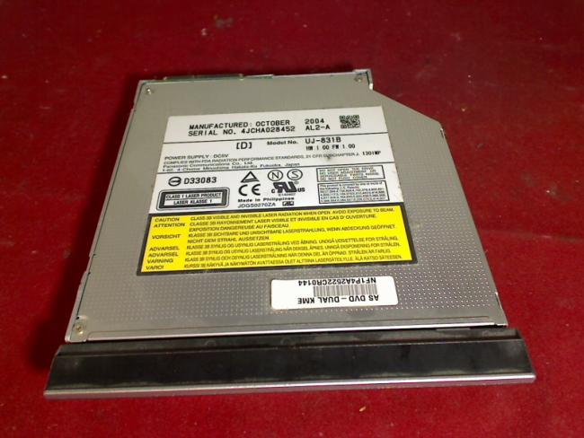 DVD Brenner UJ-831B mit Blende & Einbaurahmen & Adapter Asus Z7000 Z7730R