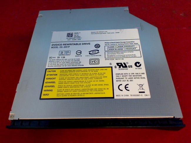 DVD/CD Brenner DS-8W1P IDE mit Blende & Halter Dell Inspiron 1525 PP29L