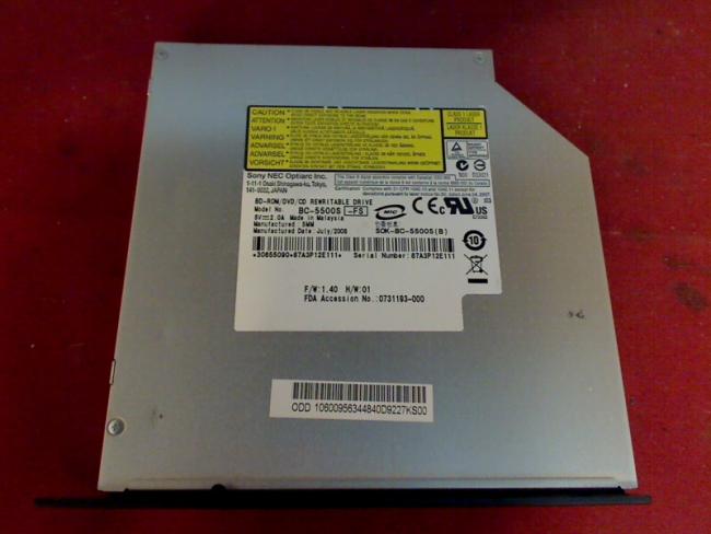 Blu-Ray DVD ROM BC-5500S mit Blende & Halterung Fujitsu Amilo XA3530