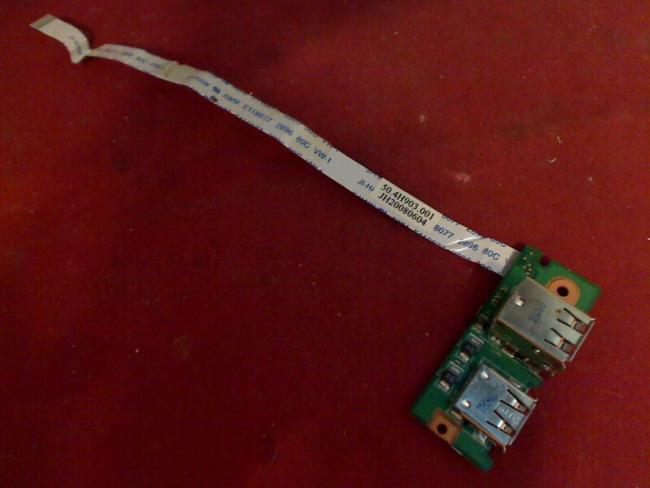 USB Port Buchse 2-Fach Board Platine Amilo Xa3530 MS2244